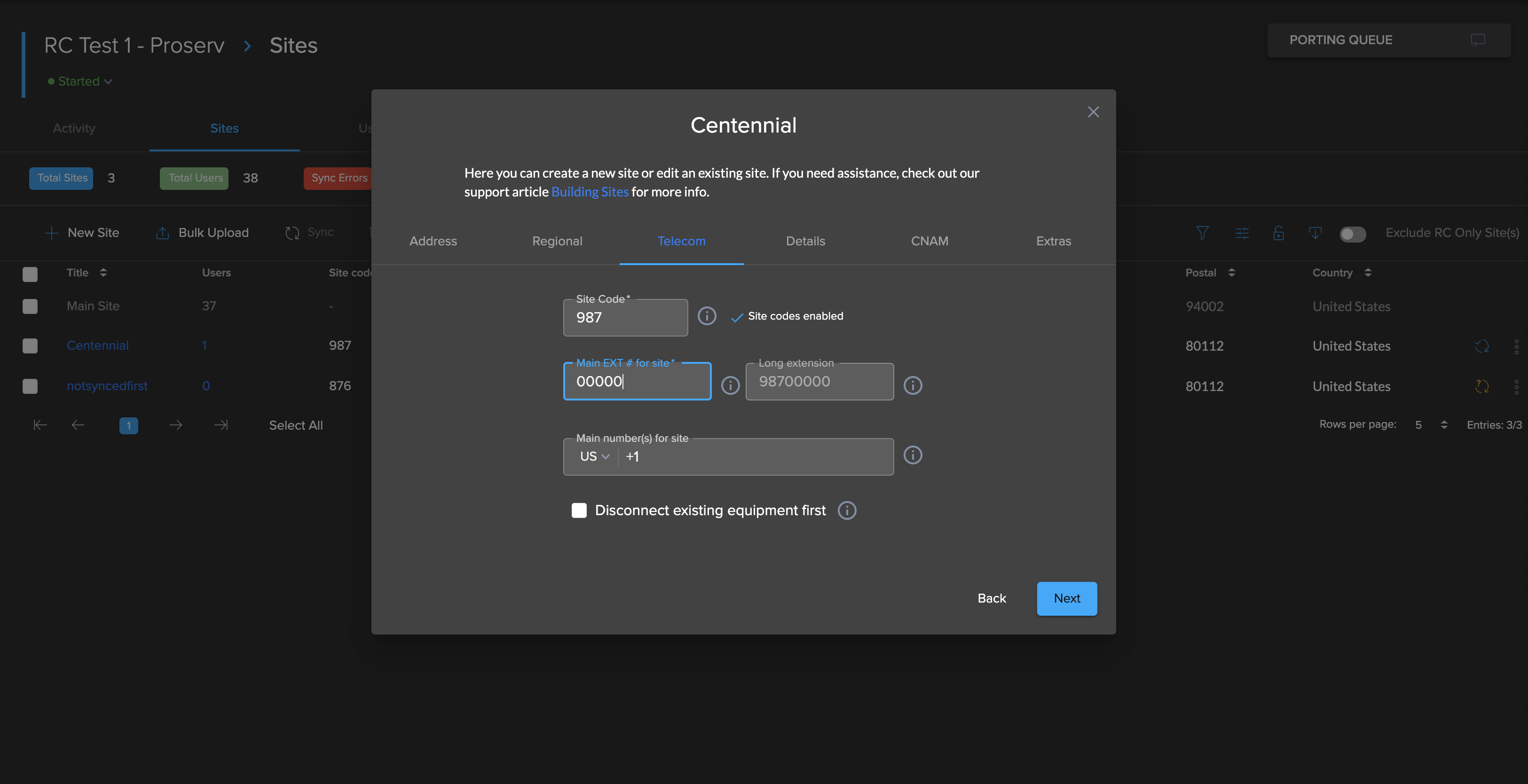 Site Codes in Conductor