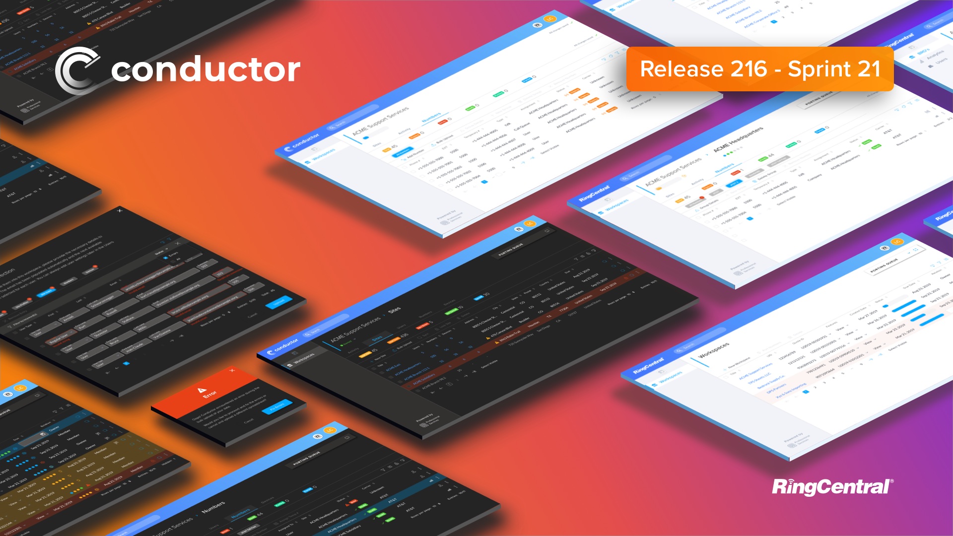Conductor Release 216 - Sprint 21